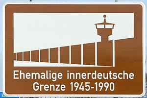 Touristisches Hinweisschild A20 Ehemalige Innerdeutsche Grenze
