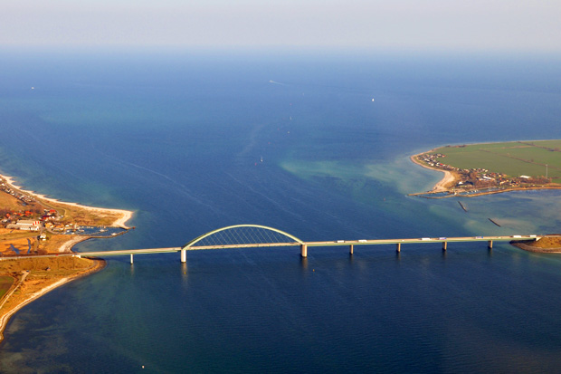 Luftbild Fehmarnsundbrücke