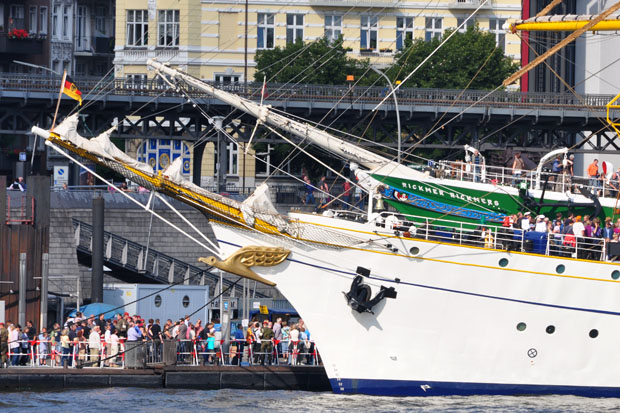 "Segelschulschiff GORCH FOCK" in Hamburg
