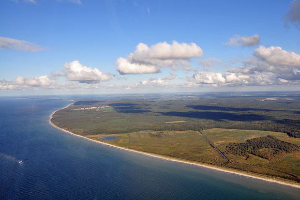 Luftbild Ostseeküste vor Graal-Müritz