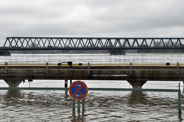 Hochwasser in Lauenburg/Elbe