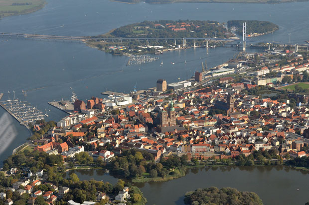 Luftbild Altstadt Stralsund