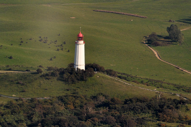 Luftbild Leuchtturm auf dem Dornbusch
