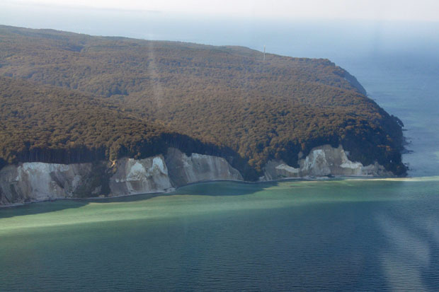 Luftbild Kreidefelsen an der Halbinsel Jasmund