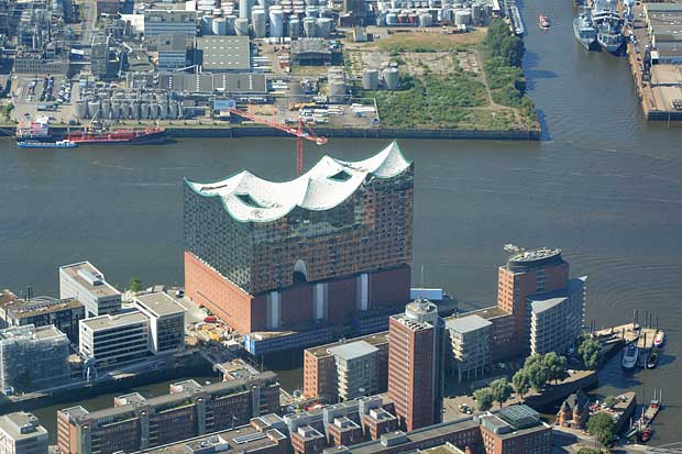 Luftbild Elbphilharmonie Hamburg Top 12 Hochhäuser in Hamburg
