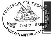 Deutsche Schiffspost Schonerbrigg Greif