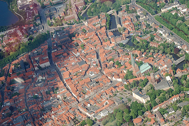 Luftbild Altstadt Lüneburg
