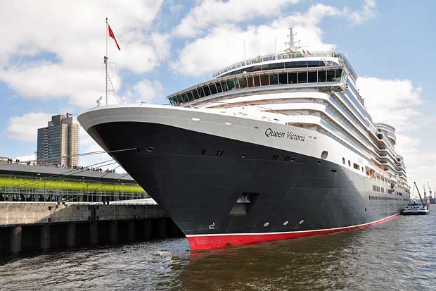 Kreuzfahrtschiff «Queen Victoria» in Hamburg