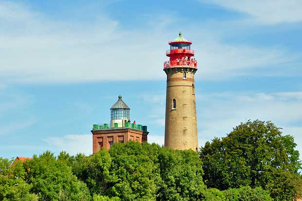 Alter und neuer Leuchtturm Arkona Insel Rügen
