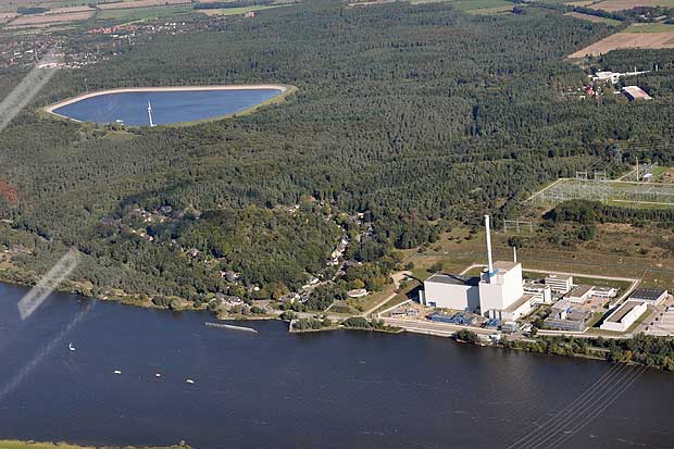 Luftbild Kernkraftwerk Krümmel in Geesthacht