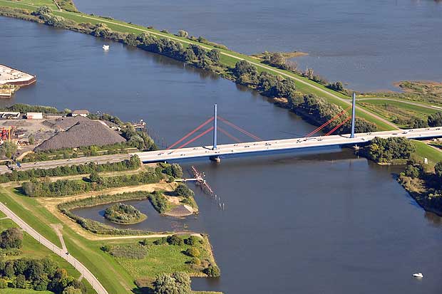 Luftbild Norderelbbrücke K6 der A1 Hamburg-Georgswerder