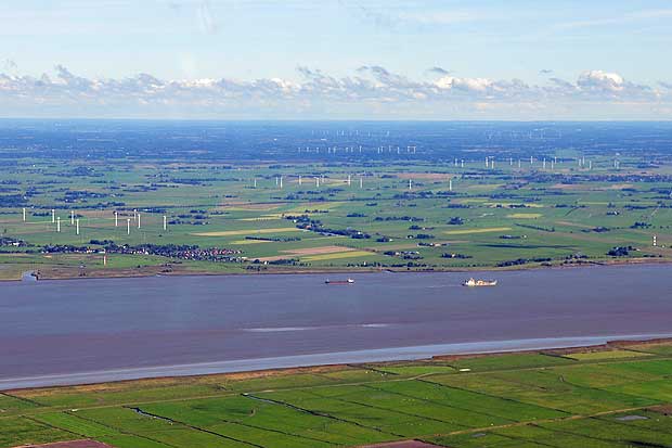 Luftbild Elbe  