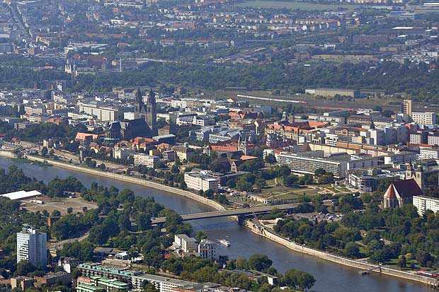 Luftbild Altstadt von Magdeburg
