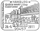 Sonderstempel vom 26.5.2011 Hamburg Queen Mary 2