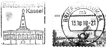 Bild Werbestempel Briefzentrum 34 Kassel