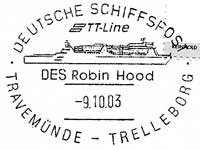 Stempel Deutsche Schiffspost MS Robin Hood